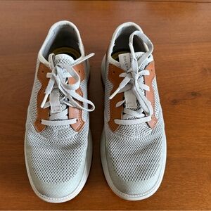 Cole Haan Light Gray Mesh Sneakers with Brown Leather Accents